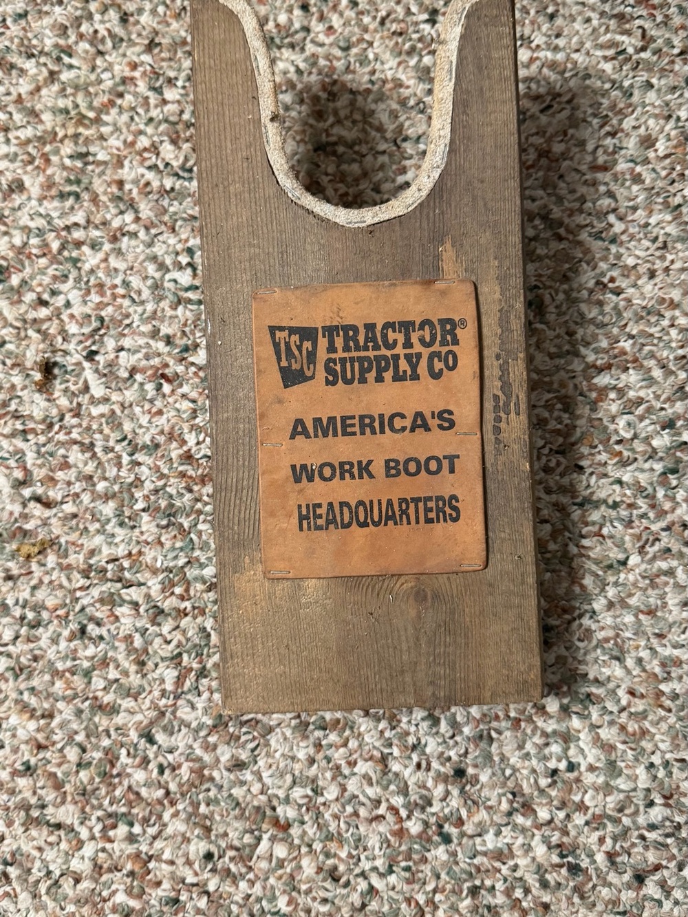 Rustic Brown Boot Jack - Brown Tractor Supply Co brand